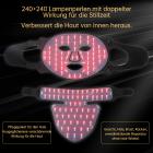 4-Farbige LED-Lichttherapie Silikonmaske für Gesicht und Hals – Vollständige Anti-Aging-Behandlung zur Straffung und Aufhellung mit 480 LED-Lichtern
