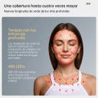 Tratamiento antienvejecimiento integral: máscara de silicona con terapia LED de cuatro colores. Reafirma y levanta la piel del rostro y el cuello, a la vez que ilumina la tez. Cuenta con 480 perlas LED.