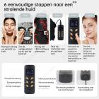 Uitgebreide anti-agingbehandeling: 4-kleuren LED-lichttherapie siliconenmasker voor versteviging en verheldering van gezicht en hals, 480 LED-parels