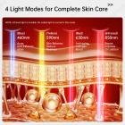 Comprehensive Anti-Aging Treatment:4-Color LED Light Therapy Silicone Mask for Face and Neck Firming and Brightening, 480 LED Beads