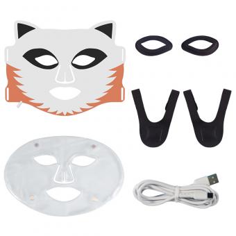 Máscara de fototerapia LED cuádruple con 276 luces LED. Ideal para usar después de tomar el sol en la playa, ya que proporciona una protección eficaz para la piel del rostro.