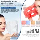 Máscara de fototerapia LED cuádruple con 276 luces LED. Ideal para usar después de tomar el sol en la playa, ya que proporciona una protección eficaz para la piel del rostro.