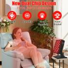 60LED rødt og infrarødt lysterapipanel - dobbelt bølgelængde til ungdommelig hud og smertelindring derhjemme