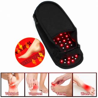 Medische Kwaliteit 90LED Roodlicht- en Infraroodtherapie Pantoffels met Volledige Dekking – Verzachtende Verlichting van Voetpijn, Altijd en Overal