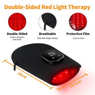 Medical-Grade 80LED Full-Coverage Red & Infrared Light Therapy Glove	