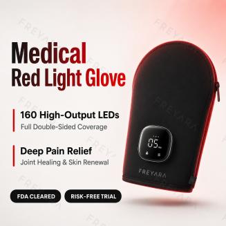Medical-Grade 80LED Full-Coverage Red & Infrared Light Therapy Glove	