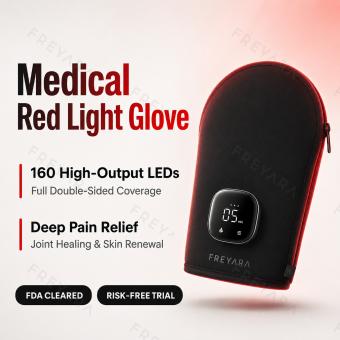 Medical-Grade 80LED Full-Coverage Red & Infrared Light Therapy Glove	