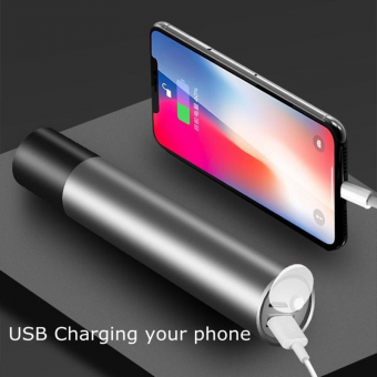 Rotlicht-Therapie Taschenlampe, Günstige, tragbare Linderung für Gelenke & Haut, doppelter Nutzen als Handy-Ladegerät