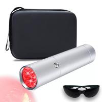 5LED Red & Blue Light Therapy Device with Infrared Pulse--for Joints & Muscles Pain Relief, Compact & Effective Design--Use 5 wavelengths, Stainless Steel Material