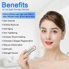 5LED Red & Blue Light Therapy Device with Infrared Pulse--for Joints & Muscles Pain Relief, Compact & Effective Design--Use 5 wavelengths, Stainless Steel Material