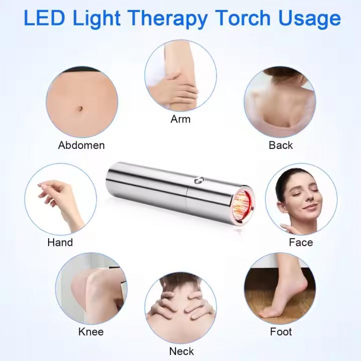 Muscle Light Instrument FREYARA 5LED Red & Blue Light Therapy Device with Infrared Pulse--for ...