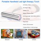 5LED Red & Blue Light Therapy Device with Infrared Pulse--for Joints & Muscles Pain Relief, Compact & Effective Design--Use 5 wavelengths, Stainless Steel Material