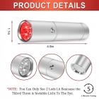 5LED Red & Blue Light Therapy Device with Infrared Pulse--for Joints & Muscles Pain Relief, Compact & Effective Design--Use 5 wavelengths, Stainless Steel Material