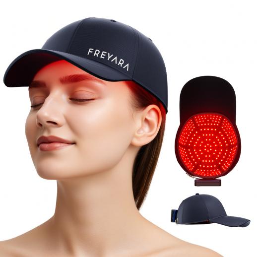 258 LED Red and Blue Light Therapy Cap,Hair Regrowth Device for Men and Women,Wireless Design