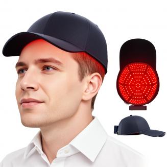 258 LED rød og blå lysterapihætte, hårgenvækstanordning til mænd og kvinder, trådløst design