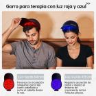 Gorro de terapia de luz roja y azul con 258 LED, dispositivo para el crecimiento del cabello para hombres y mujeres, diseño inalámbrico.