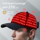 258-LED Red & Blue Light Therapy Cap + 4-Color LED Light Therapy Silicone Mask Bundle – Hair Revival & Skin Rejuvenation Set