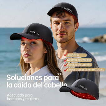 Gorro láser para el crecimiento del cabello LLLT 264, que enfoca la energía con precisión para llegar a las raíces del cabello (5-8 mm), gorro unisex para el crecimiento del cabello, solución para el tratamiento de la caída del cabello.