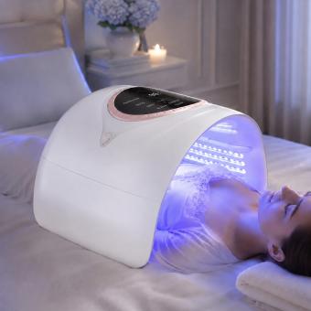 Groot 4-Kleuren Fotodynamisch LED-Lichttherapieapparaat – Roodlichttherapie voor Acneverwijdering, Huidverjonging en Huidverheldering, met Amerikaanse Stekker