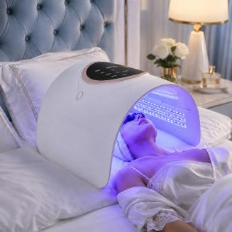 Groot 4-Kleuren Fotodynamisch LED-Lichttherapieapparaat – Roodlichttherapie voor Acneverwijdering, Huidverjonging en Huidverheldering, met Amerikaanse Stekker