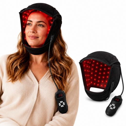 216-LED rode lichttherapiehoed voor haargroei, dubbele toewijzing 660 nm en 850 nm