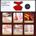 Alivia la artritis en los pies, los esguinces y el dolor muscular.LED-FeetRepair G33, dispositivo de fototerapia para pies y tobillos, con 115 luces LED rojas e infrarrojas (se vende por separado).