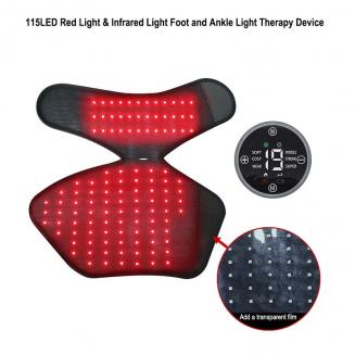 Appareil de luminothérapie LED-FeetRepair G33, 115 LED, lumière rouge et infrarouge, pour les pieds et les chevilles (emballage individuel). Soulage l'arthrite, les entorses et les douleurs musculaires des pieds.