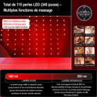 Appareil de luminothérapie LED-FeetRepair G33, 115 LED, lumière rouge et infrarouge, pour les pieds et les chevilles (emballage individuel). Soulage l'arthrite, les entorses et les douleurs musculaires des pieds.