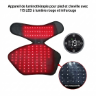Appareil de luminothérapie LED-FeetRepair G33, 115 LED, lumière rouge et infrarouge, pour les pieds et les chevilles (emballage individuel). Soulage l'arthrite, les entorses et les douleurs musculaires des pieds.