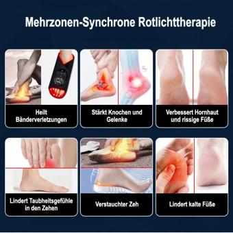 LED-FeetRepair P23 – 200 LED Rotlicht und Infrarot Lichttherapie Schuhe für Füße. Lindert Fußschmerzen und fördert die Durchblutung