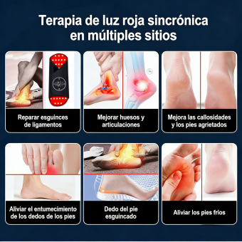 LED-FeetRepair P23, zapatos de terapia de luz roja e infrarroja de 200 LED. Alivia el dolor de pies y promueve la circulación sanguínea.