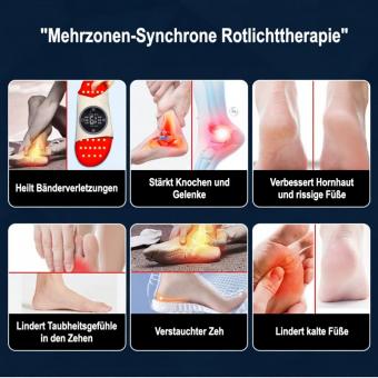 LED-FeetRepair P13 – 172-LED Rotlicht & Infrarot Lichttherapie Schuhe für Fuß und Knöchel. Lindert Fußschmerzen und fördert die Durchblutung