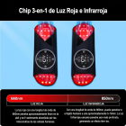 LED-FeetRepair P23, zapatos de terapia de luz roja e infrarroja de 200 LED. Alivia el dolor de pies y promueve la circulación sanguínea.