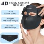 FREYARA LED-FacialGlow 4D – Masque LED Visage professionnel en silicone à luminothérapie 8 couleurs pour le visage et le cou, anti-âge et éclat, 400 LEDs