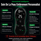 FREYARA LED-FacialGlow 4D – Masque LED Visage professionnel en silicone à luminothérapie 8 couleurs pour le visage et le cou, anti-âge et éclat, 400 LEDs