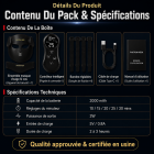 FREYARA LED-FacialGlow 4D – Masque LED Visage professionnel en silicone à luminothérapie 8 couleurs pour le visage et le cou, anti-âge et éclat, 400 LEDs