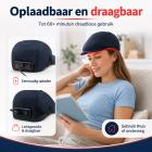 Draadloze lichttherapiekap met 84 led's, bevordert gezonde haargroei, 1800 mAh batterijcapaciteit, oplaadbaar en draagbaar.