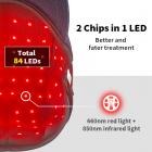84LED Cordless Light Therapy Cap , Healthier Hair Growth,1800mAh Battery Capacity, Rechargeable & Portable