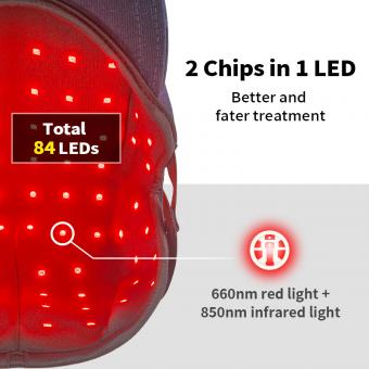 84LED Cordless Light Therapy Cap , Healthier Hair Growth,1800mAh Battery Capacity, Rechargeable & Portable