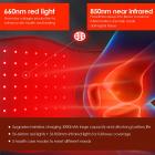 Draadloze kniebandage met 56 LED's en rood licht, inclusief 3000mAh batterij, verlicht artritis en sportpijn.