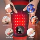 Draadloze kniebandage met 56 LED's en rood licht, inclusief 3000mAh batterij, verlicht artritis en sportpijn.