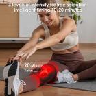 Draadloze kniebandage met 56 LED's en rood licht, inclusief 3000mAh batterij, verlicht artritis en sportpijn.