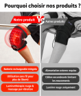 Genouillère de Luminothérapie Rouge Sans Fil – 56 LED, Batterie Rechargeable 3000 mAh, Soulagement des Douleurs Articulaires et Sportives
