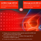 Genouillère de Luminothérapie Rouge Sans Fil – 56 LED, Batterie Rechargeable 3000 mAh, Soulagement des Douleurs Articulaires et Sportives