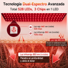 Botas de terapia de luz roja e infrarroja de grado médico con 528 LED para piernas y pies.