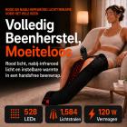 Medische 528 LED-laarzen voor volledige been- en voettherapie met rood en infrarood licht.
