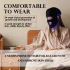 2-in-1 278LED Light Therapy Mask & Cap for Face & Hair,Professional 4-Wavelength LED Light Therapy for Face and Scalp Health