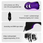 Professioneel 2-in-1 LED-Lichttherapie Gezichtsmasker & Haartherapiepet met 278 LEDs – 4-Golflengten Lichttherapie voor Gezicht en Hoofdhuid-
