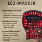 Professioneel 8-Kleuren LED-Lichttherapiemasker voor Gezicht en Hals met 756 LEDs – Anti-Acne, Huidverheldering en Anti-Aging voor Thuisgebruik-