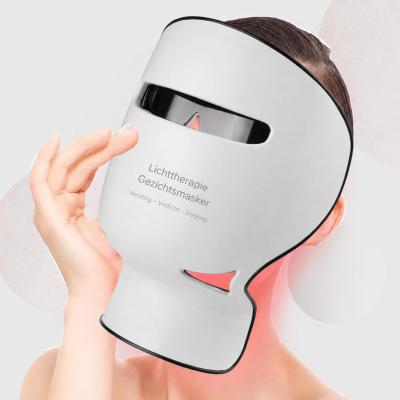 Professioneel 8-Kleuren LED-Lichttherapiemasker voor Gezicht en Hals met 756 LEDs – voor Acnebestrijding, Huidverheldering en Anti-Aging Thuis